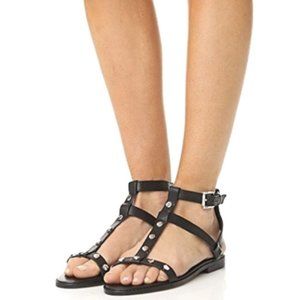 Rebecca Minkoff Black Studded Sandals